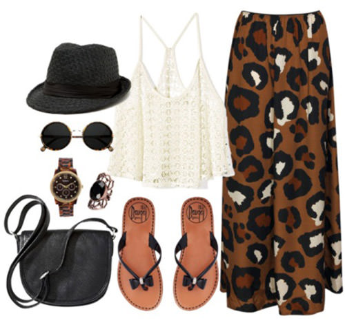 Леопардовая юбка. Шикарный вид и сексуальность